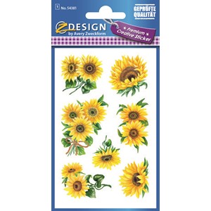 Z-Design 54381 - Premium Papier Sticker Sonnenblumen