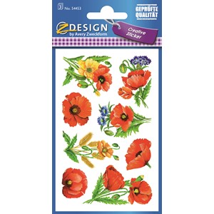 Z-Design 54453 - Flower Sticker Mohn