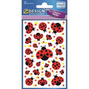 Z-Design 57513 - Papier Sticker Marienkäfer
