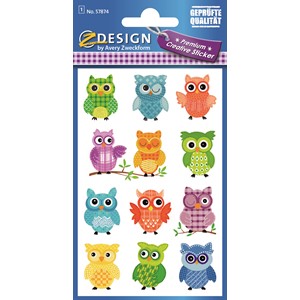 Z-Design 57874 - Premium Papier Sticker Eulen