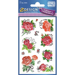 Z-Design 57876 - Premium Papier Sticker Rosen