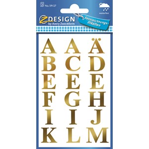 Z-Design 59127 - Folien Sticker Buchstaben wetterfest gold