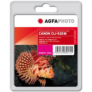 AgfaPhoto APCCLI526MD - Agfaphoto Tintenpatrone, magenta, ersetzt Canon CLI-526M