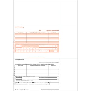 bits&paper BP0104 - Scheck-Einlieferung mit IBAN, 100 Blatt