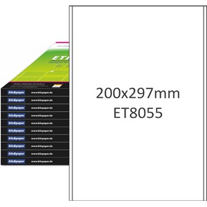 bits&paper ET8055XL - Etiketten, 200 x 297 mm, 1000 Bögen