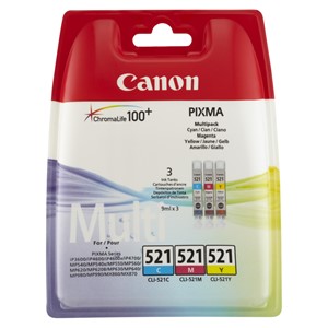 Canon CLI-521Z - Multipack Tintenpatronen 3er Set cyan/magenta/yellow
