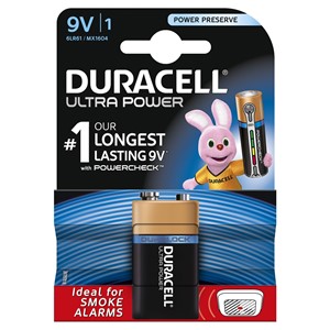 Duracell DUR105416 - Ultra Power Batterie, 9V