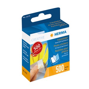 HERMA 1070 - Herma Fotoklebestücke im Kartonspender, 500 Stück