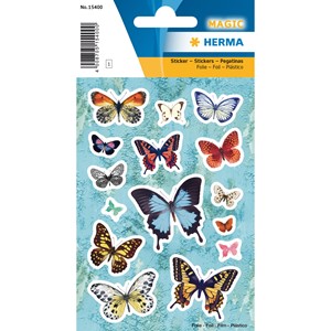 HERMA 15400 - Magic Sticker, Schmetterlingsflug, Folie