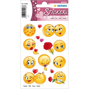 HERMA 15408 - Magic Sticker, Love Faces, Seide