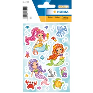 HERMA 15509 - Magic Sticker, Little Mermaid, Transpuffy