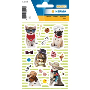 HERMA 15510 - Magic Sticker, Dog & Cat Style, Jewel