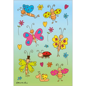 HERMA 3303 - Herma Decor Sticker, Lustige Schmetterlinge