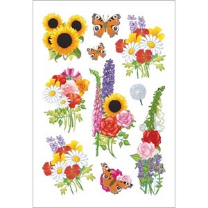 HERMA 3369 - Herma Decor Sticker, moderne Blumen
