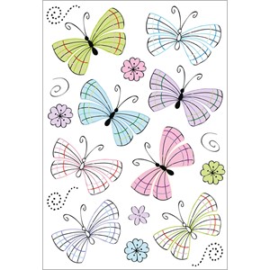 HERMA 3379 - Herma Decor Sticker, Moderne Schmetterlinge, Folie