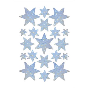 HERMA 3901 - Herma Weihnachtssticker, Sterne, Holografie