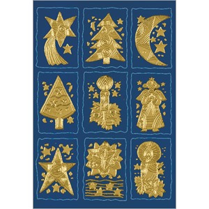 HERMA 3982 - Herma Weihnachtssticker, Weihnachtssymbol, reliefgeprägt