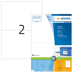 HERMA 4628 - Herma Universal-Etiketten, weiß, 210 x 148 mm, 200 Blatt