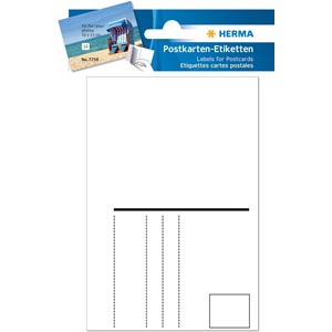 HERMA 7758 - Herma Postkarten-Etiketten, 95 x 149 mm, 10 Stück