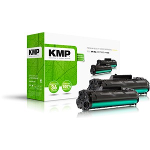 KMP 1230,0021 - Tonerkartuschen Doppelpack, schwarz, ersetzen HP 78A (CE278A)