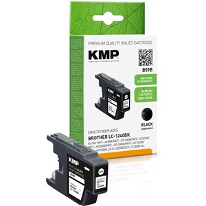 KMP 1524,4801 - Tintenpatrone, schwarz, ersetzt Brother LC1240BK