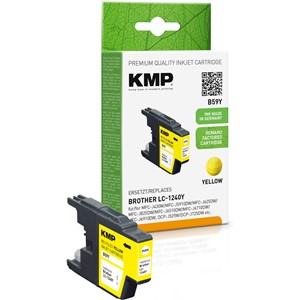 KMP 1524,4809 - Tintenpatrone, gelb, ersetzt Brother LC1240Y