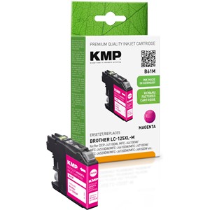 KMP 1526,4006 - Tintenpatrone, magenta, ersetzt Brother LC125XLM