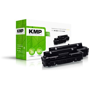 KMP 2538,3021 - Tonerkartuschen Doppelpack, schwarz, ersetzen HP 410X (CF410X)