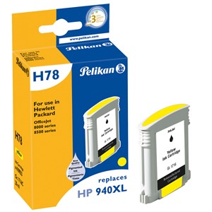 Pelikan 4109033 - H78 Tintenpatrone, gelb, ersetzt HP 940XL (C4909AE)