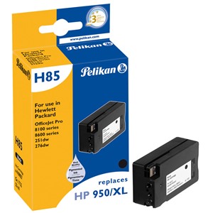 Pelikan 4109057 - H85 Tintenpatrone, schwarz, ersetzt HP 950XL (CN045AE)