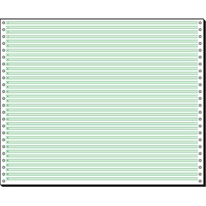 Sigel 12371 - DIN-Computerpapier, 305 mm (12") x 375 mm (A3 q), weiß/grün, 60g