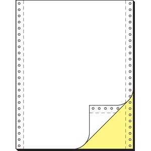 Sigel 33242 - DIN-Computerpapier, 305 mm (12") x 240 mm (A4 h), LP, Kopie gelb+AHL
