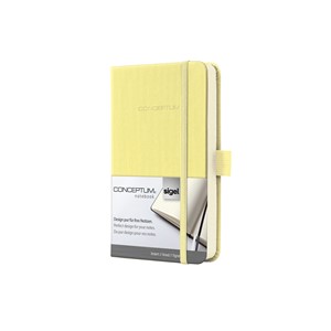 Sigel CO621 - Notizbuch CONCEPTUM®, Smooth Yellow, liniert, ca. A6