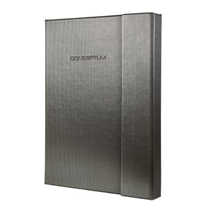 Sigel CO626 - Notizbuch CONCEPTUM® Design Glam, Titan metallic, liniert, ca. A5