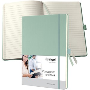 SIGEL CO681 - Notizbuch Conceptum, Hardcover, mint green, liniert, ca. A4