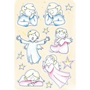 Sigel CS116 - Weihnachts-Sticker Classic, Charming Angels