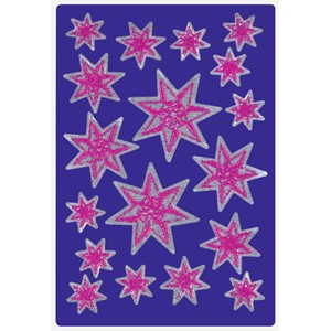 Sigel CS206 - Weihnachts-Sticker, Purple, Glitter