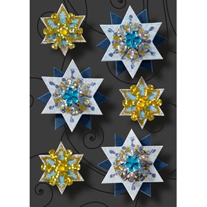 Sigel CS308 - Weihnachts-Sticker 3D Handmade, Sparkling Stars