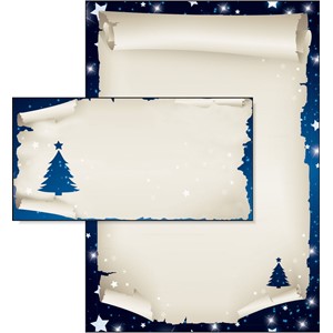 Sigel DP045Set - Weihnachts-Motiv-Papier Set, Xmas Scroll