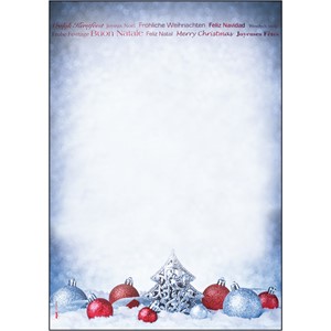 Sigel DP086 - Weihnachts-Motiv-Papier, Christmas Moments, Rotprägung