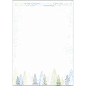 Sigel DP090 - Weihnachts-Motiv-Papier, Trees