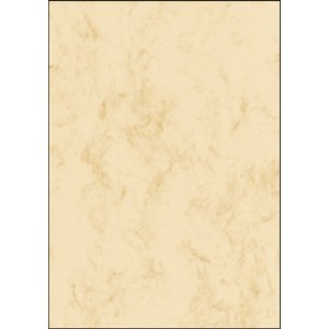 Sigel DP907 - Marmor-Papier, beige, Motiv beidseitig, Feinpapier (Ink/Laser/Copy)