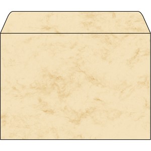 Sigel DU203 - Umschlag, C5, Marmor beige, 90g