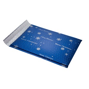 Sigel GB106 - Weihnachts-Luftpolstertaschen, Blue Snowflake