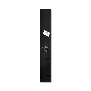 Sigel GL100 - Glas-Magnetboard artverum, schwarz, 12x78 cm