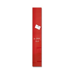 Sigel GL104 - Glas-Magnetboard artverum, rot, 12x78 cm