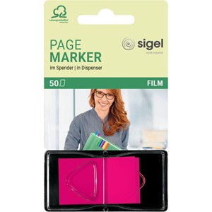 Sigel HN480 - Z-Marker, Film, neonrot im Spender, 25x 45 mm