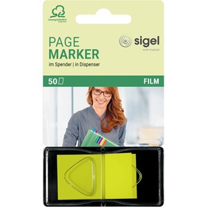 Sigel HN481 - Z-Marker, Film, neongelb im Spender, 25x 45 mm