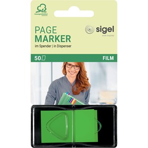Sigel HN482 - Z-Marker, Film, neongrün im Spender, 25x 45 mm