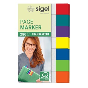 Sigel HN677 - Haftmarker Mini, transparent, 7 Farben